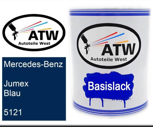 Mercedes-Benz, Jumex Blau, 5121: 1L Lackdose, von ATW Autoteile West.